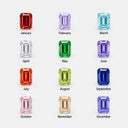 Flavia Personalised Toi et Moi Birthstone Stud Earrings, view 6