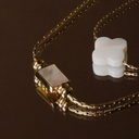 Zelda Mother of Pearl Pendant Necklace, view 11