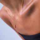 Ines Red Chilli Pepper Charm Necklace, view 8