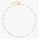 Lena Dainty Coloured Enamel Choker Necklace, view 4
