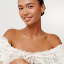 Lena Dainty Coloured Enamel Choker Necklace, view 3