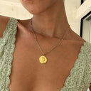 Josephine Gold Roman Coin Pendant Necklace, view 9
