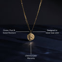 Josephine Gold Roman Coin Pendant Necklace, view 7
