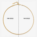 Aster Dainty Rope Chain Necklace, view 8