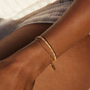Theodora Layered Green and Gold Beaded Bracelet