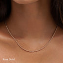 Aster Dainty Rope Chain Necklace, view 11
