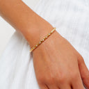 Frederica Gold Beaded Zircon Bangle Bracelet, view 3