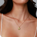 Phoebe Sand Dollar Pendant Necklace, view 4