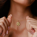 Phoebe Sand Dollar Pendant Necklace, view 3