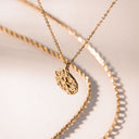 Phoebe Sand Dollar Pendant Necklace, view 5