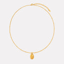 Kaia Gold Scarab Pendant Necklace, view 8