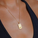 Marigold Gold Seaside Pendant Necklace, view 5