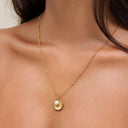 Marlowe Seashell Pendant Necklace with Freshwater Pearl, view 7