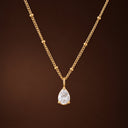 Alanna White Teardrop Stone Pendant Necklace, view 17