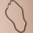Wren Thick Woven Chain Choker Necklace, view 12