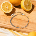 Teresa Mixed Curb and Paperclip Chain Bracelet, view 7