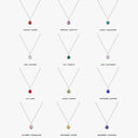 Chiara Birthstone Pendant Necklace, view 20