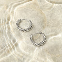 Laetitia Beaded Hoop Earrings, view 10