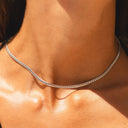 Laurel Slinky Chain Choker Necklace, view 11