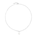 Belinda Mother of Pearl Quatrefoil Pendant Necklace, view 13