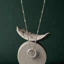 Sylvie Minimalist Ring Pendant Necklace, view 8