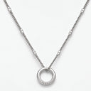 Sylvie Minimalist Ring Pendant Necklace, view 7