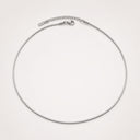 Violet Fine Snake Chain Choker Necklace, view 3