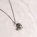 Leonie Heart Charm and Freshwater Pearl Necklace, view 9