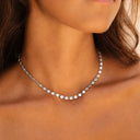 Candice Gold Reflective Pendant Choker Necklace, view 13