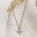 Serena Manta Ray Pendant Necklace with Green Zircon, view 11