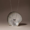 Rae Triple Disc Pendant Necklace with Clear Zircon Pavé, view 10