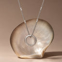 Sylvie Minimalist Ring Pendant Necklace, view 9