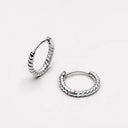 Tabitha Small Twisted Hoop Earrings, view 7
