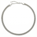 Wren Thick Woven Chain Choker Necklace, view 14