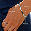 Kassia Starburst Zircon Cuff Bracelet, view 7
