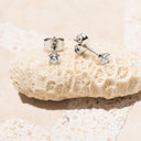 Sidonie Zircon Stud Earrings, view 10