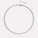 Yara Zircon Tennis Choker Necklace, view 14