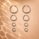 Philippa Thick Hoop Earrings, view 11