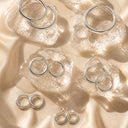 Philippa Thick Hoop Earrings, view 13