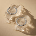 Tabitha Small Twisted Hoop Earrings, view 8