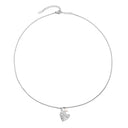 Leonie Heart Charm and Freshwater Pearl Necklace, view 10