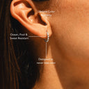 Laetitia Beaded Hoop Earrings, view 11