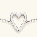 Celeste Gold Open Heart Bracelet, view 2