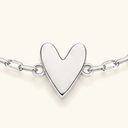 Celeste Gold Solid Heart Bracelet, view 2