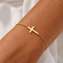 Honora Gold Cross Charm Chain Bracelet