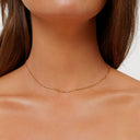 Greta Dainty Gold Figaro Chain Choker, view 6