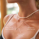 Tessa Personalised Initial Letter Necklace, view 2