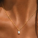 Carys Lab-Created Opal Pendant Necklace