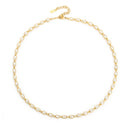 Kiara Gold White Zircon Necklace, view 2