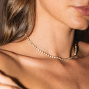 Yara Zircon Tennis Choker Necklace, view 2
